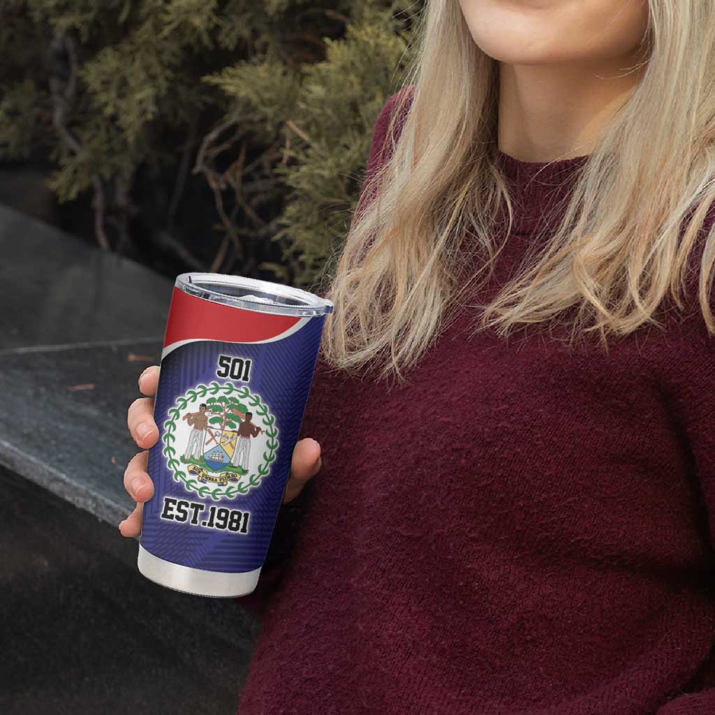 Belize Independence Day Tumbler Cup Since 1981 September 21 - Wonder Print Shop