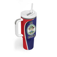 Belize Independence Day Tumbler With Handle Since 1981 September 21 - Wonder Print Shop