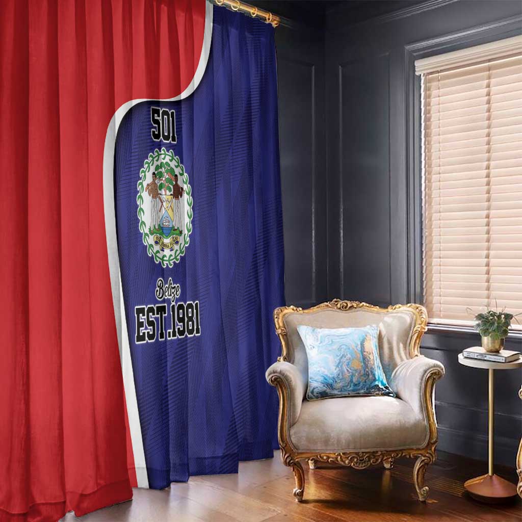 Belize Independence Day Window Curtain Since 1981 September 21 - Wonder Print Shop