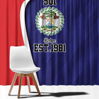 Belize Independence Day Window Curtain Since 1981 September 21 - Wonder Print Shop
