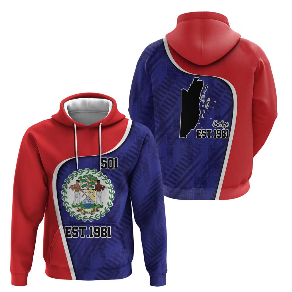 Belize Independence Day Zip Hoodie Since 1981 September 21 - Wonder Print Shop