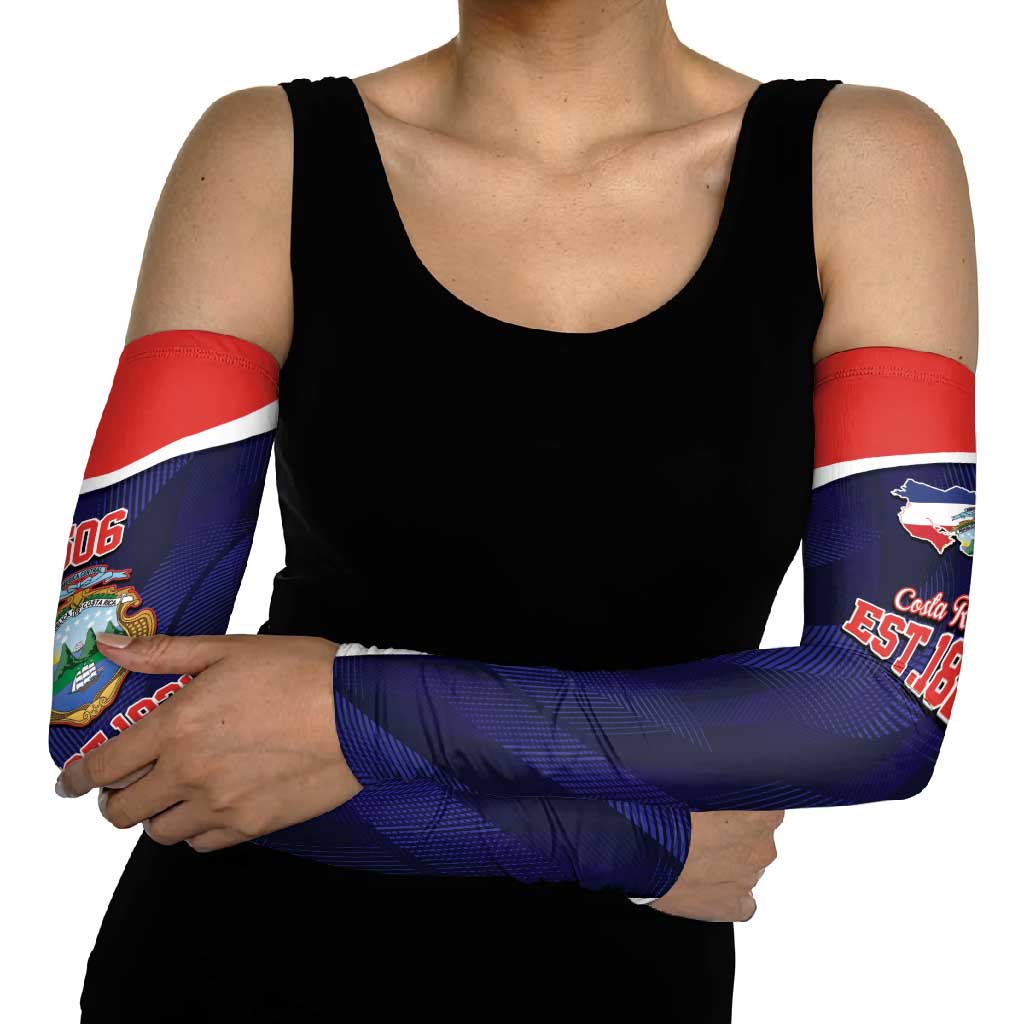 Costa Rica Independence Day Arm Sleeves Since 1821 September 15 - Wonder Print Shop