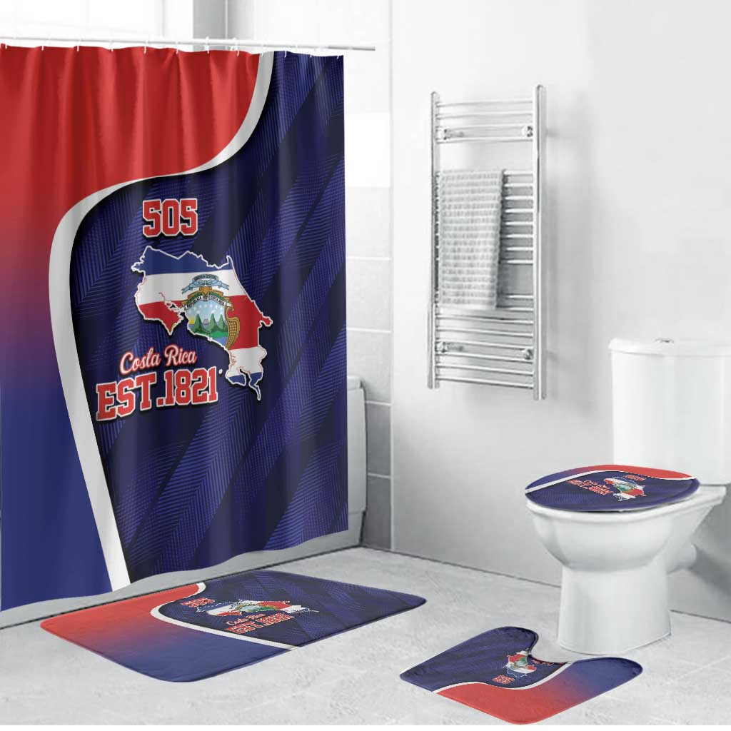 Costa Rica Independence Day Bathroom Set Since 1821 September 15 - Wonder Print Shop