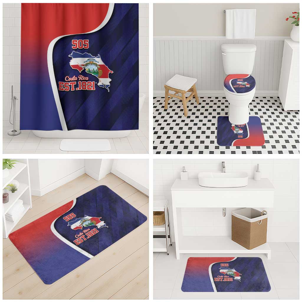 Costa Rica Independence Day Bathroom Set Since 1821 September 15 - Wonder Print Shop