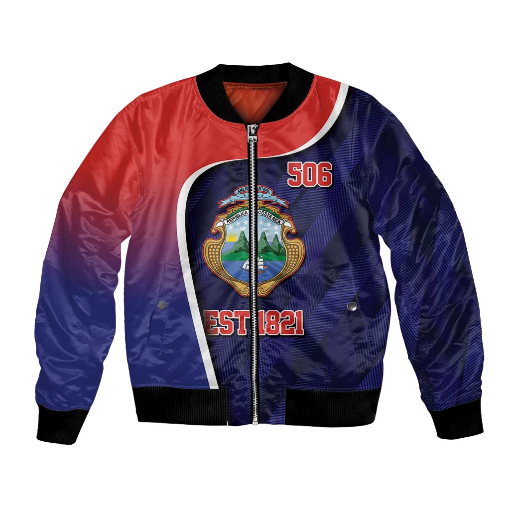 Costa Rica Independence Day Bomber Jacket Since 1821 September 15 - Wonder Print Shop