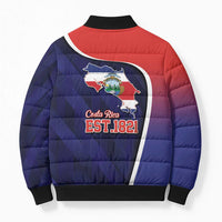 Costa Rica Independence Day Bomber Puffer Jacket Since 1821 September 15 - Wonder Print Shop