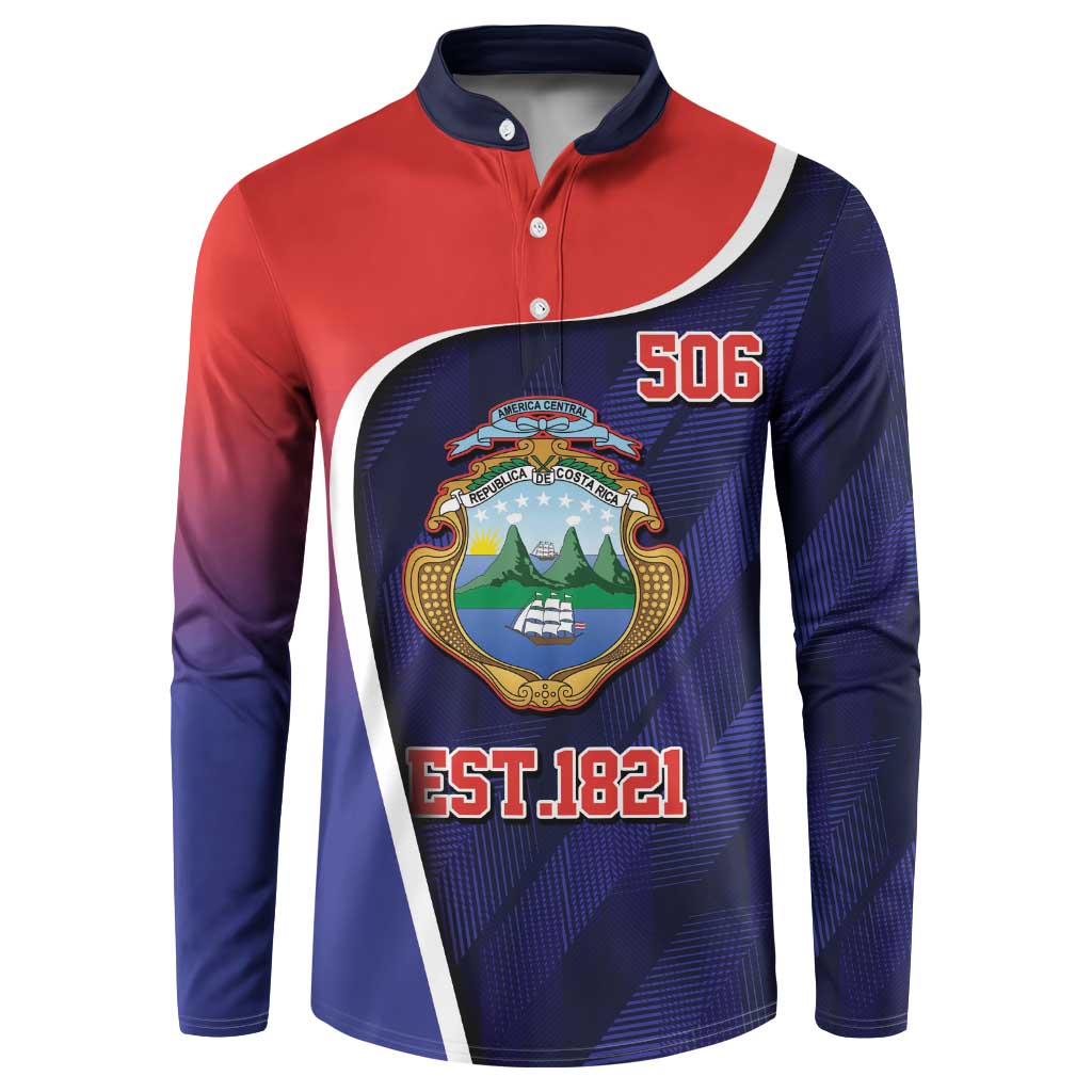 Costa Rica Independence Day Button Sweatshirt Since 1821 September 15 - Wonder Print Shop