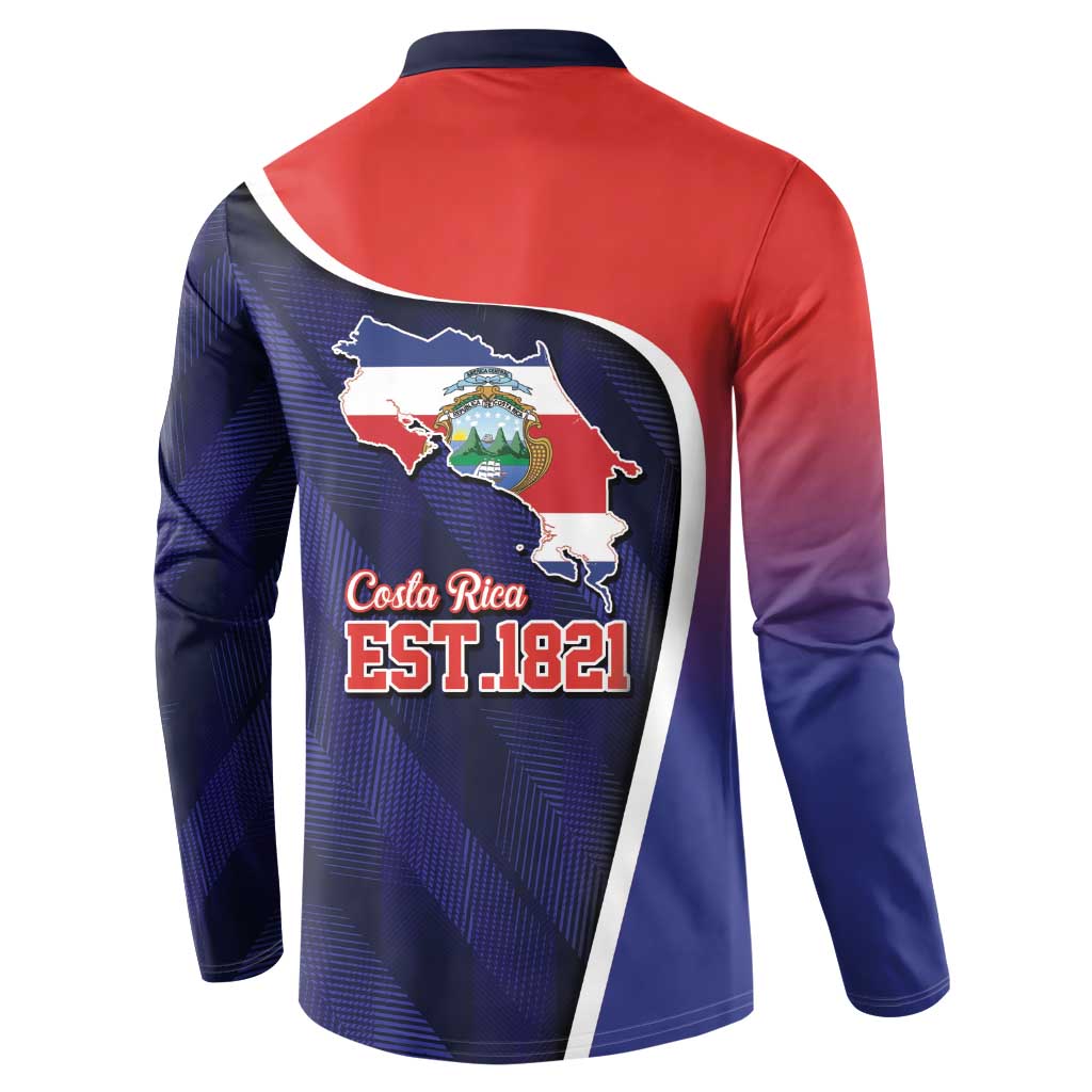 Costa Rica Independence Day Button Sweatshirt Since 1821 September 15 - Wonder Print Shop