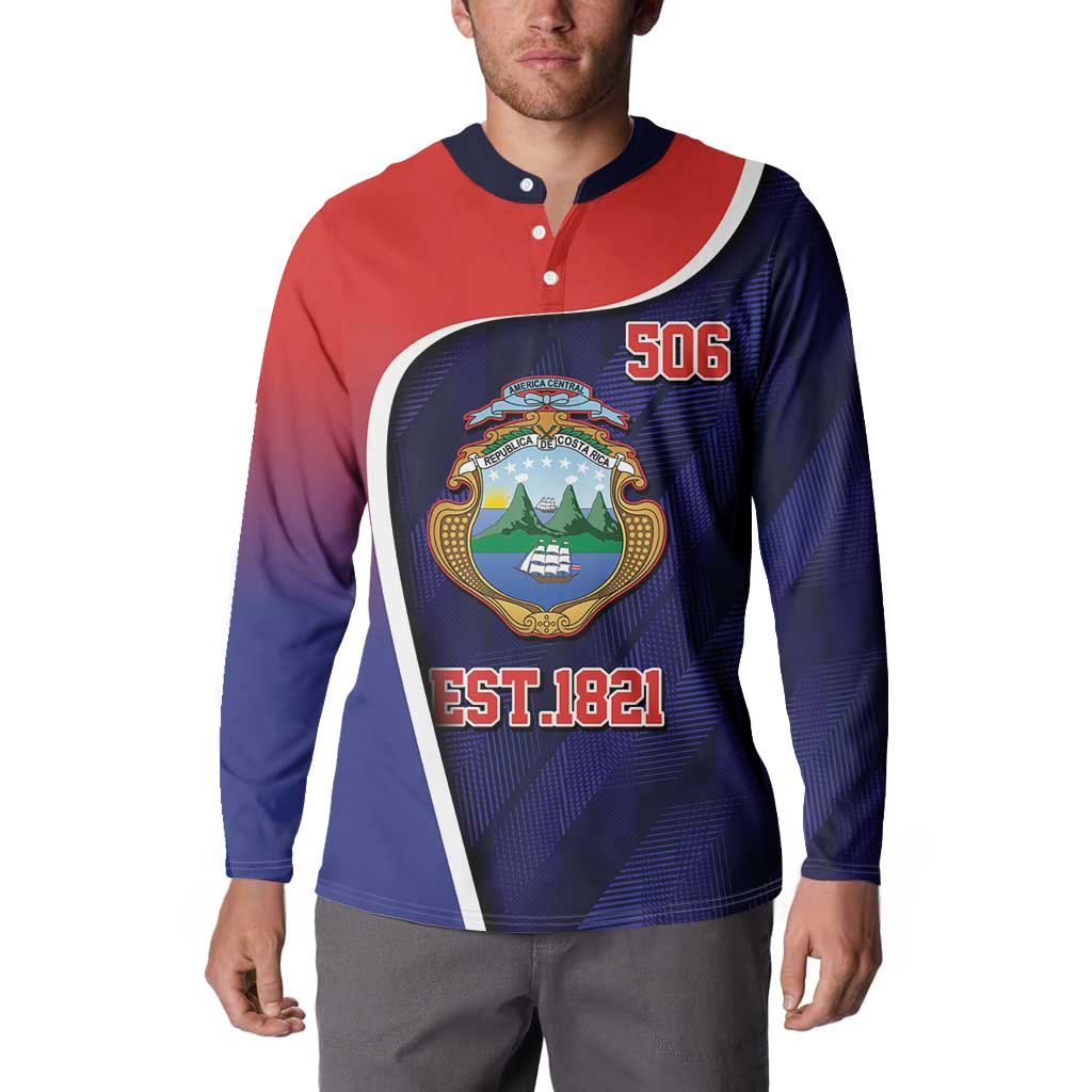 Costa Rica Independence Day Button Sweatshirt Since 1821 September 15 - Wonder Print Shop