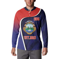 Costa Rica Independence Day Button Sweatshirt Since 1821 September 15 - Wonder Print Shop