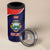 Costa Rica Independence Day 4 in 1 Can Cooler Tumbler Since 1821 September 15 - Wonder Print Shop