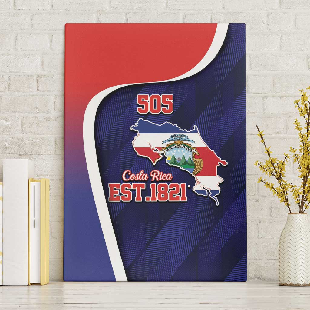 Costa Rica Independence Day Canvas Wall Art Since 1821 September 15 - Wonder Print Shop