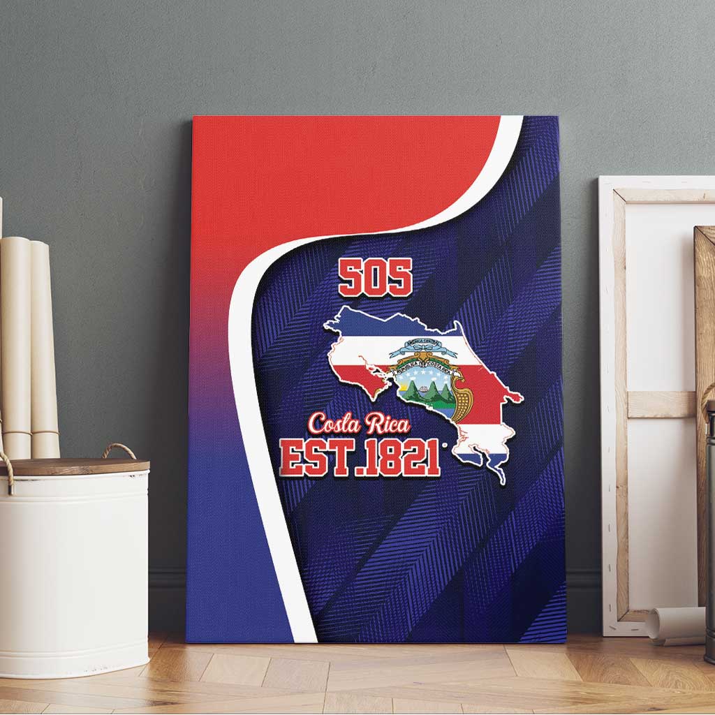 Costa Rica Independence Day Canvas Wall Art Since 1821 September 15 - Wonder Print Shop