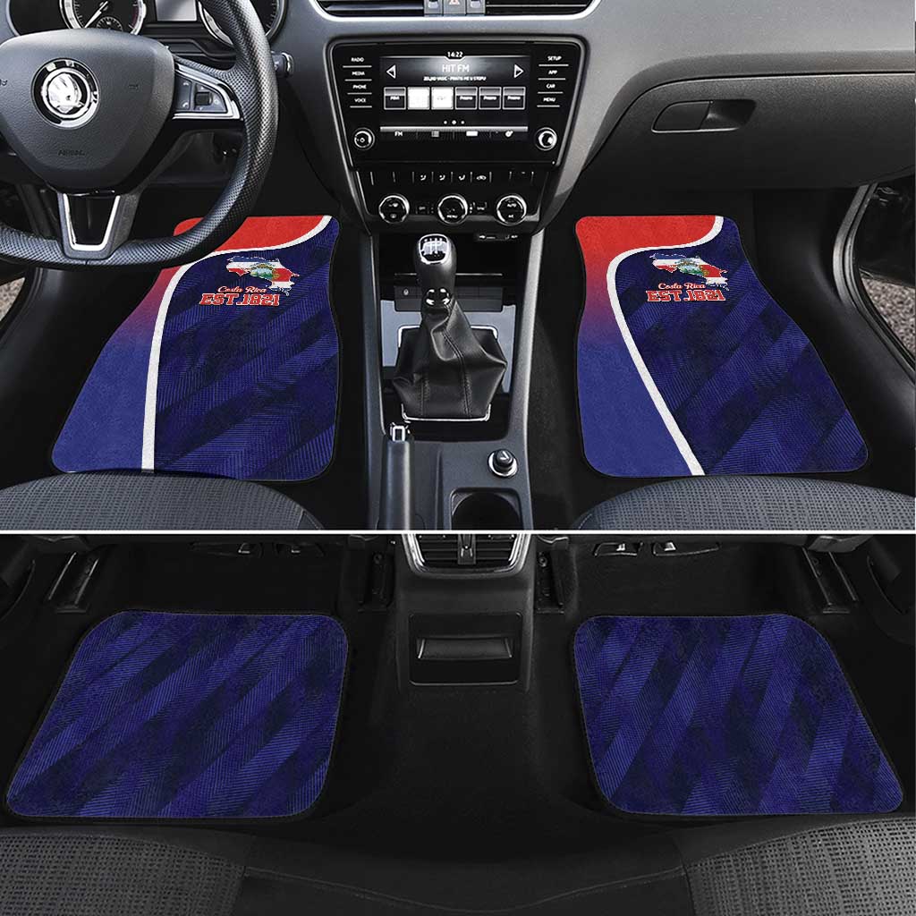 Costa Rica Independence Day Car Mats Since 1821 September 15 - Wonder Print Shop