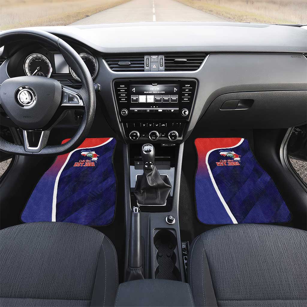 Costa Rica Independence Day Car Mats Since 1821 September 15 - Wonder Print Shop