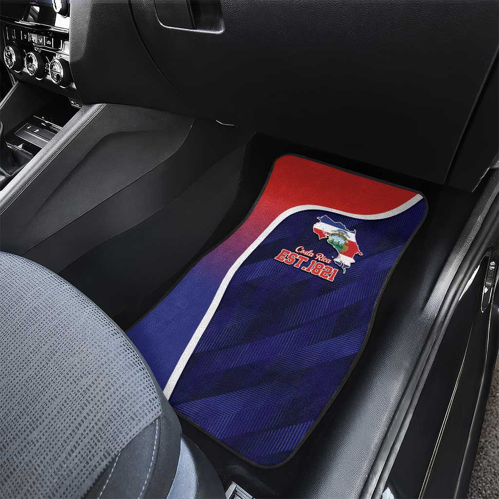 Costa Rica Independence Day Car Mats Since 1821 September 15 - Wonder Print Shop