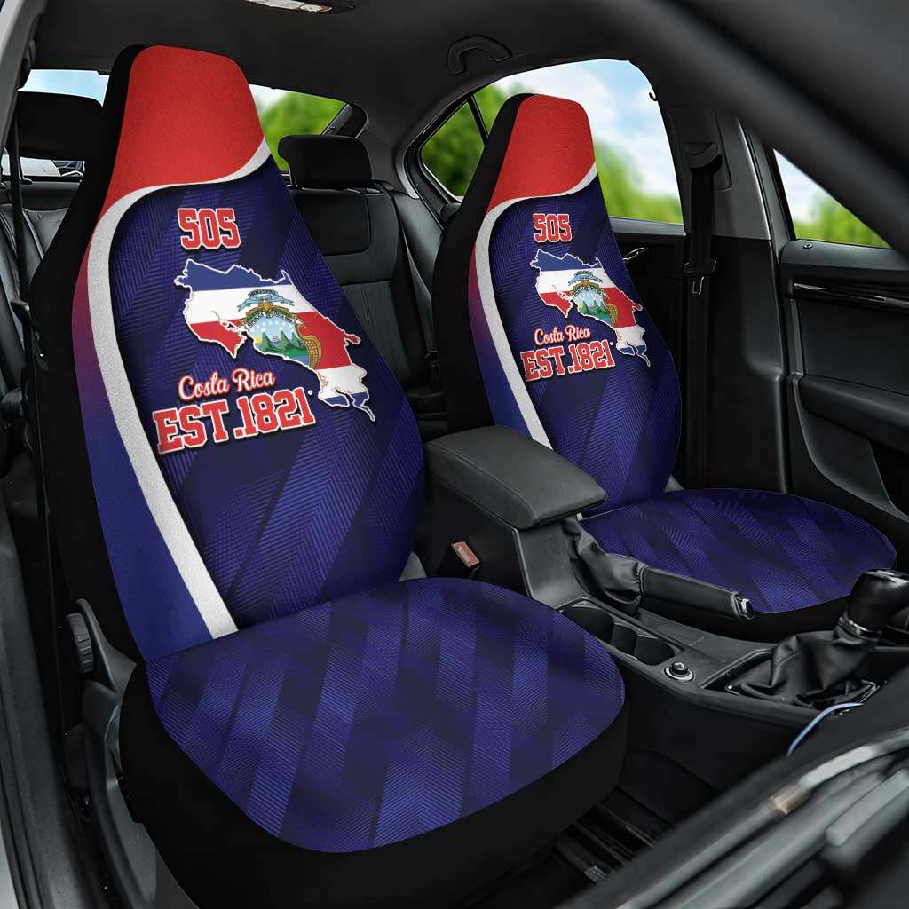 Costa Rica Independence Day Car Seat Cover Since 1821 September 15 - Wonder Print Shop
