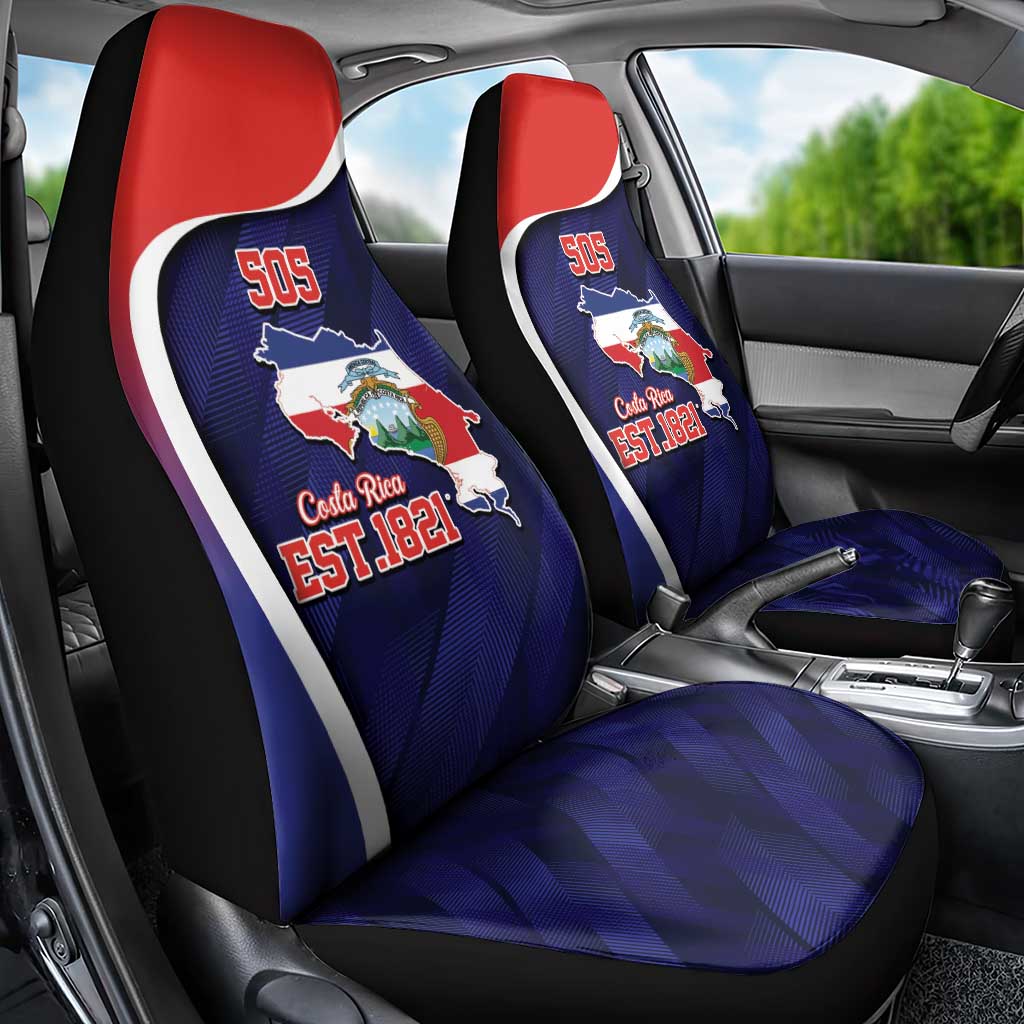 Costa Rica Independence Day Car Seat Cover Since 1821 September 15 - Wonder Print Shop