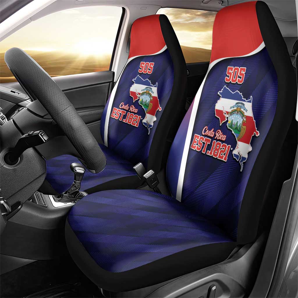 Costa Rica Independence Day Car Seat Cover Since 1821 September 15 - Wonder Print Shop