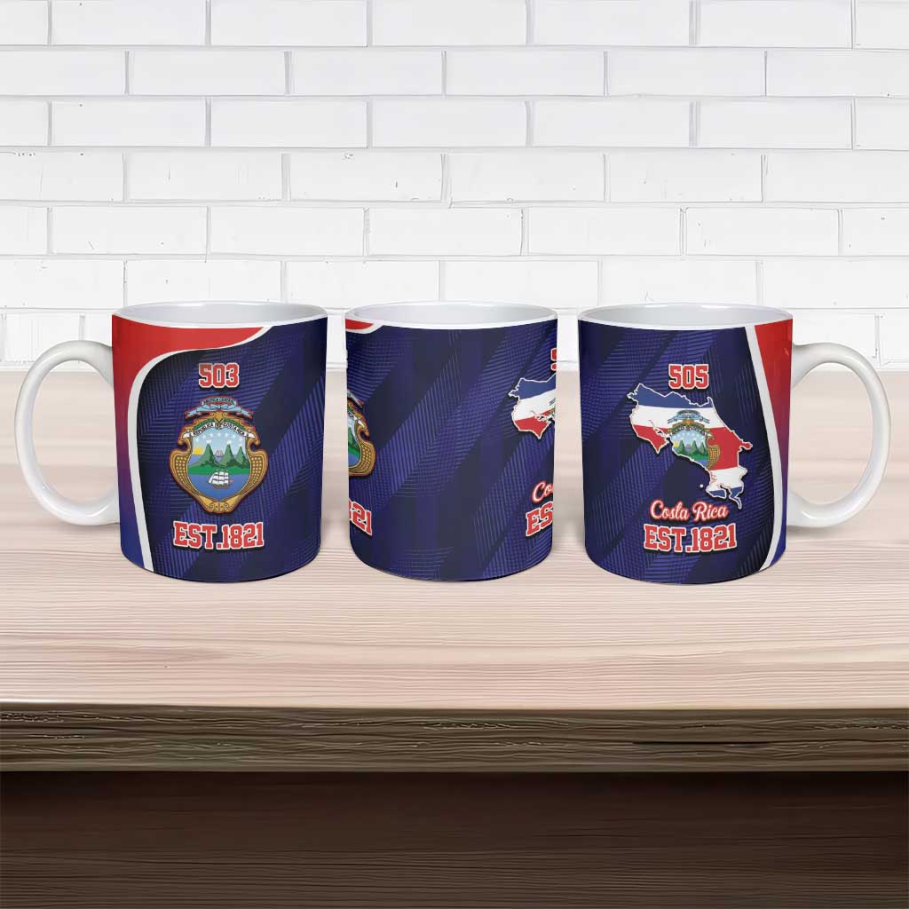 Costa Rica Independence Day Ceramic Mug Since 1821 September 15 - Wonder Print Shop