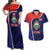 Costa Rica Independence Day Couples Matching Off Shoulder Maxi Dress and Hawaiian Shirt Since 1821 September 15 - Wonder Print Shop