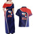 Costa Rica Independence Day Couples Matching Off Shoulder Maxi Dress and Hawaiian Shirt Since 1821 September 15 - Wonder Print Shop