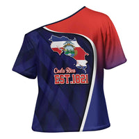 Costa Rica Independence Day Cross Shoulder Shirt Since 1821 September 15 - Wonder Print Shop