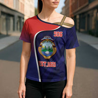 Costa Rica Independence Day Cross Shoulder Shirt Since 1821 September 15 - Wonder Print Shop