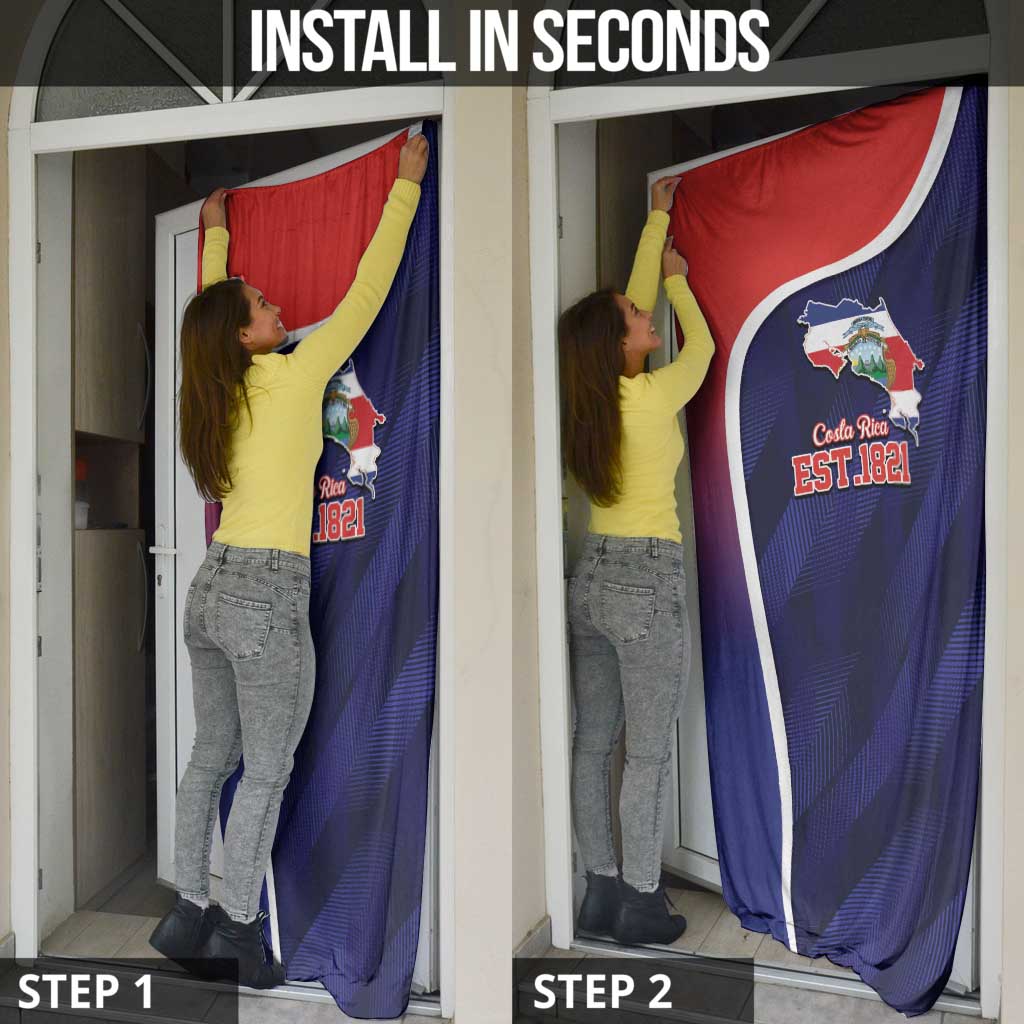 Costa Rica Independence Day Door Cover Since 1821 September 15 - Wonder Print Shop