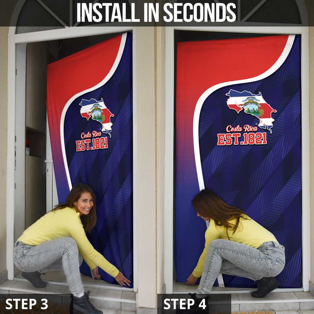 Costa Rica Independence Day Door Cover Since 1821 September 15 - Wonder Print Shop