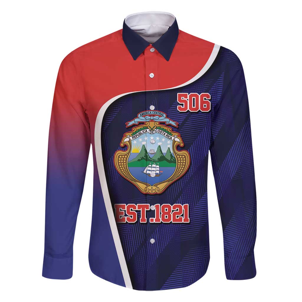 Costa Rica Independence Day Family Matching Long Sleeve Bodycon Dress and Hawaiian Shirt Since 1821 September 15 - Wonder Print Shop