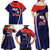 Costa Rica Independence Day Family Matching Off Shoulder Maxi Dress and Hawaiian Shirt Since 1821 September 15 - Wonder Print Shop