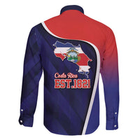 Costa Rica Independence Day Family Matching Off Shoulder Maxi Dress and Hawaiian Shirt Since 1821 September 15 - Wonder Print Shop