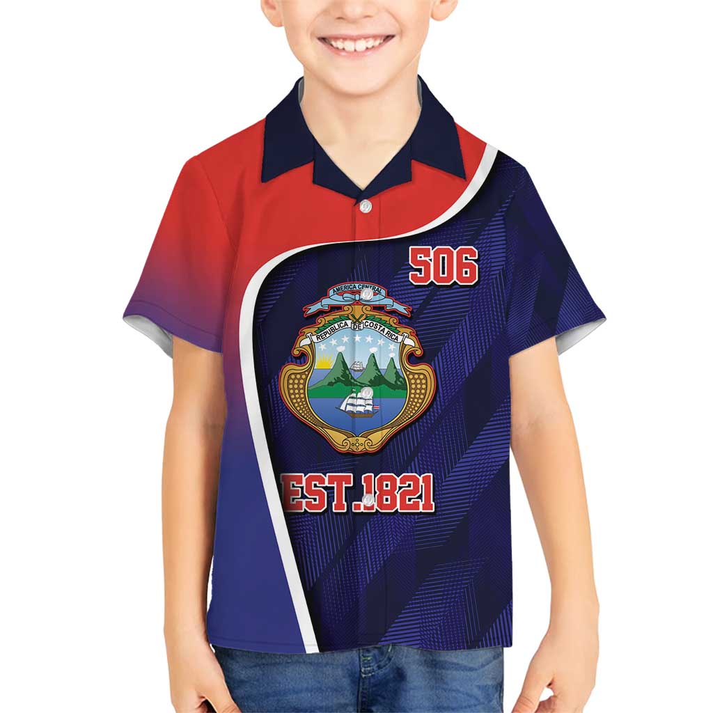 Costa Rica Independence Day Family Matching Summer Maxi Dress and Hawaiian Shirt Since 1821 September 15 - Wonder Print Shop