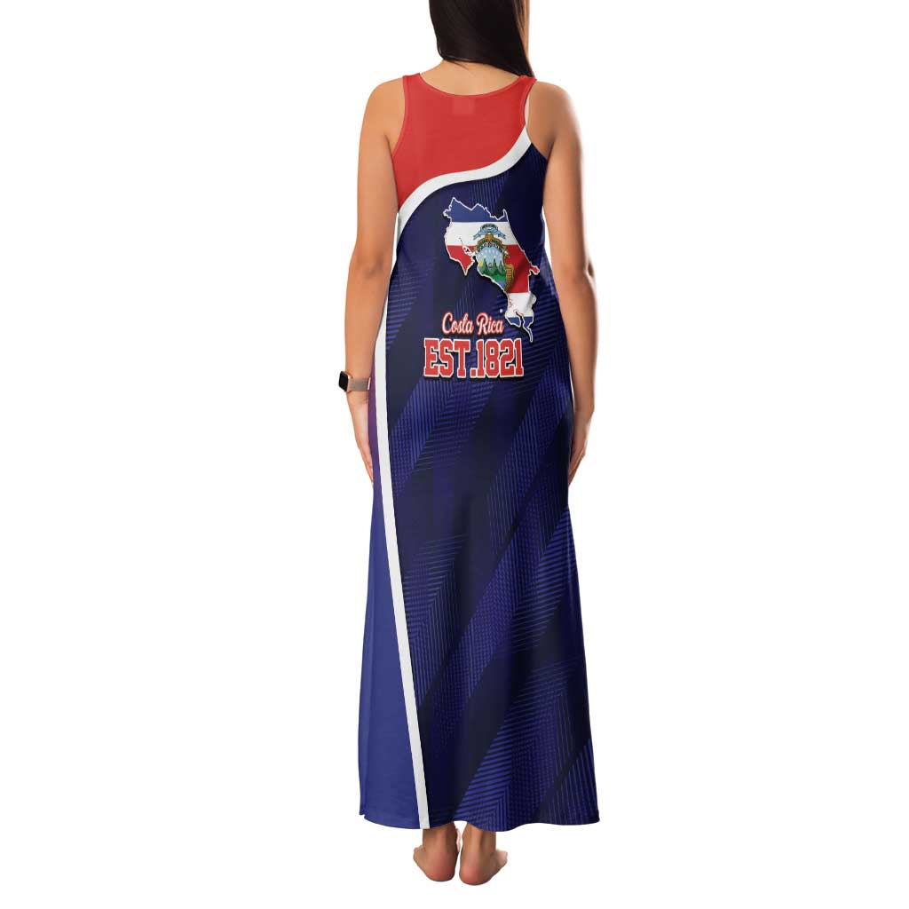 Costa Rica Independence Day Family Matching Tank Maxi Dress and Hawaiian Shirt Since 1821 September 15 - Wonder Print Shop