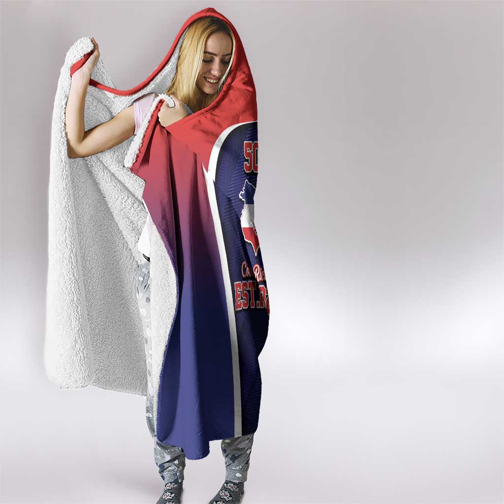 Costa Rica Independence Day Hooded Blanket Since 1821 September 15 - Wonder Print Shop