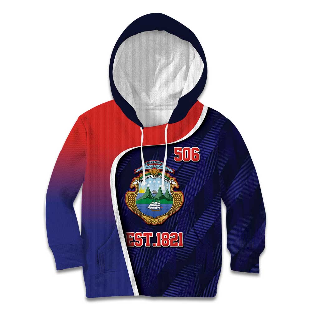 Costa Rica Independence Day Kid Hoodie Since 1821 September 15 - Wonder Print Shop