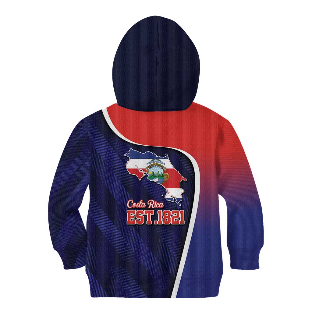 Costa Rica Independence Day Kid Hoodie Since 1821 September 15 - Wonder Print Shop