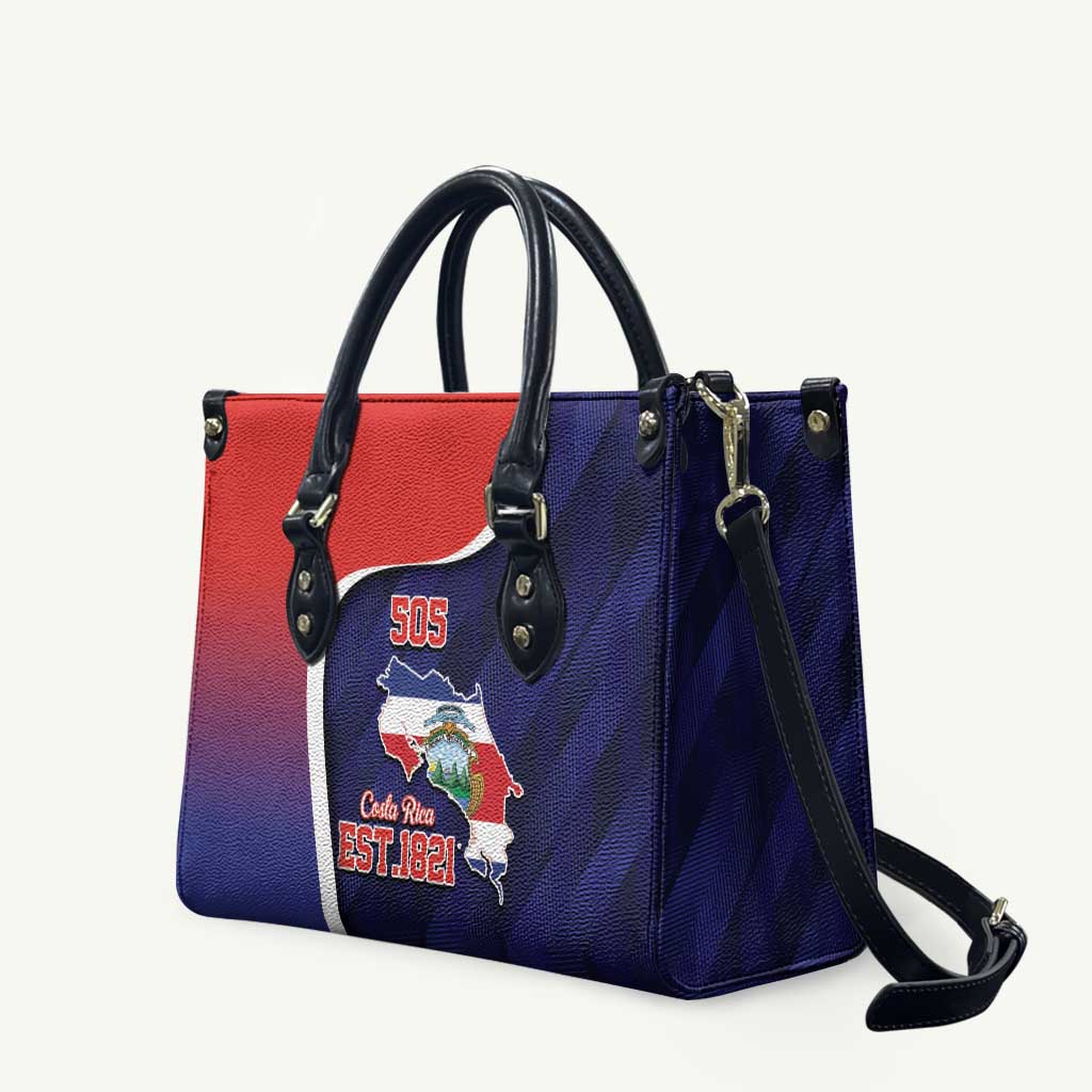 Costa Rica Independence Day Leather Bag Since 1821 September 15 - Wonder Print Shop