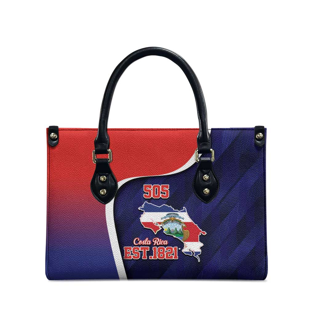 Costa Rica Independence Day Leather Bag Since 1821 September 15 - Wonder Print Shop