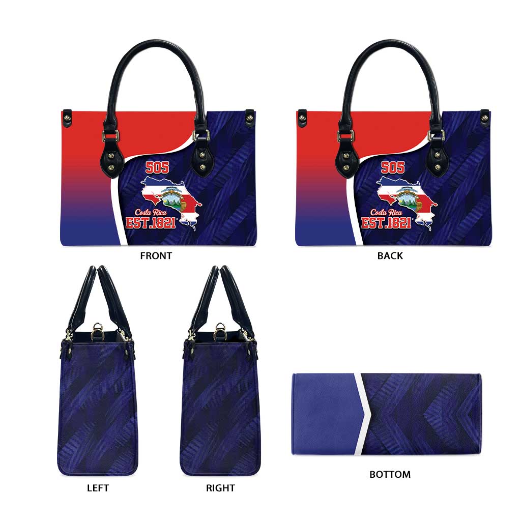 Costa Rica Independence Day Leather Bag Since 1821 September 15 - Wonder Print Shop