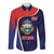 Costa Rica Independence Day Long Sleeve Button Shirt Since 1821 September 15 - Wonder Print Shop