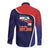Costa Rica Independence Day Long Sleeve Button Shirt Since 1821 September 15 - Wonder Print Shop