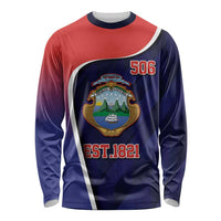 Costa Rica Independence Day Long Sleeve Shirt Since 1821 September 15 - Wonder Print Shop