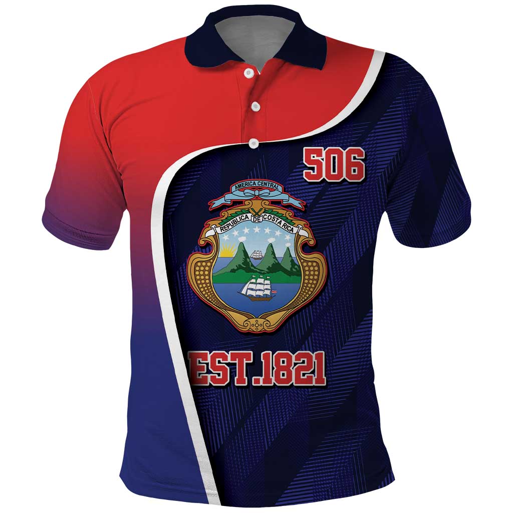 Costa Rica Independence Day Polo Shirt Since 1821 September 15 - Wonder Print Shop