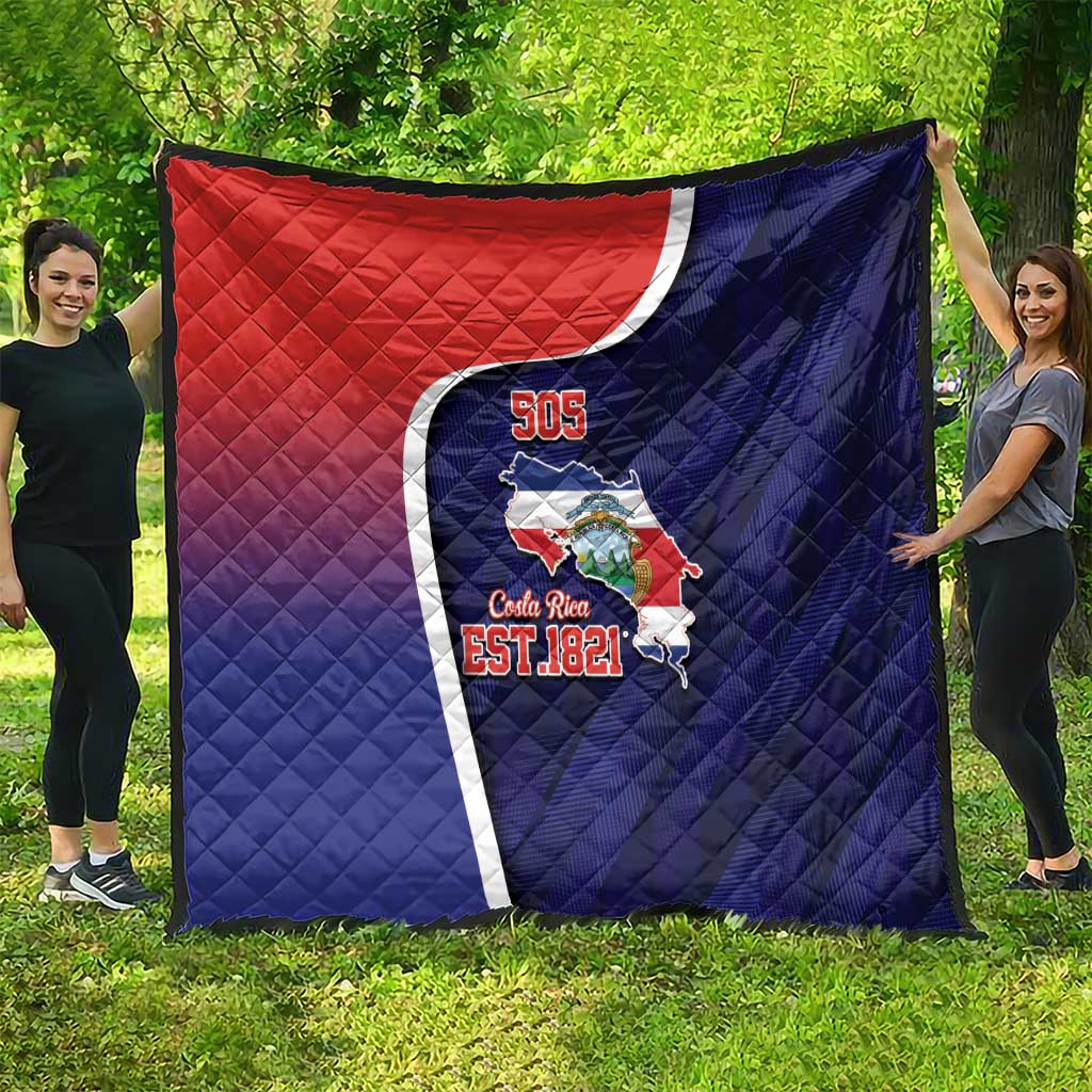 Costa Rica Independence Day Quilt Since 1821 September 15 - Wonder Print Shop