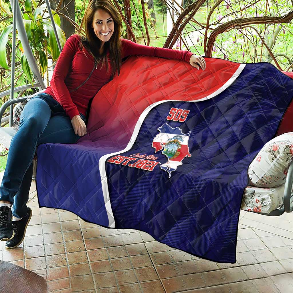 Costa Rica Independence Day Quilt Since 1821 September 15 - Wonder Print Shop