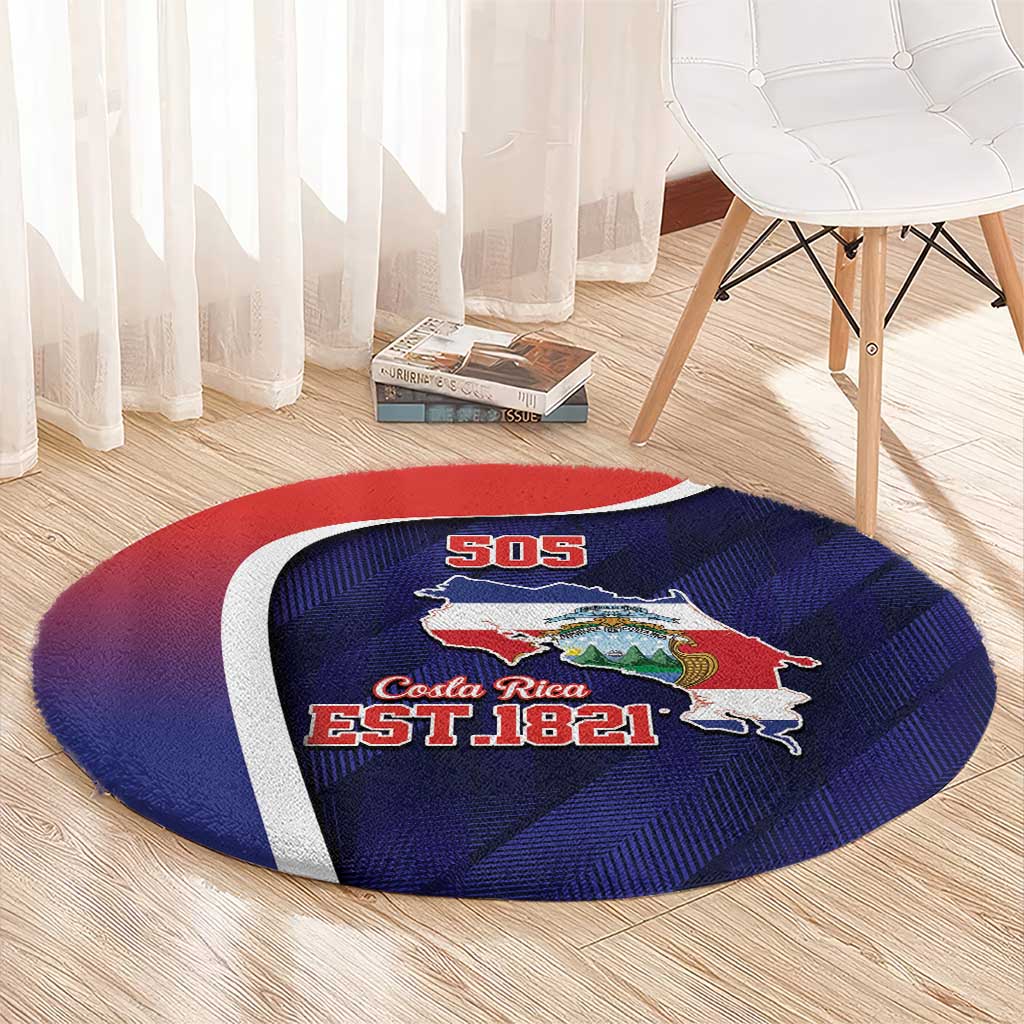 Costa Rica Independence Day Round Carpet Since 1821 September 15 - Wonder Print Shop