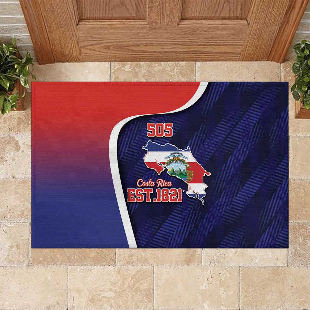 Costa Rica Independence Day Rubber Doormat Since 1821 September 15 - Wonder Print Shop