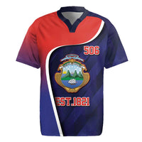 Costa Rica Independence Day Rugby Jersey Since 1821 September 15 - Wonder Print Shop
